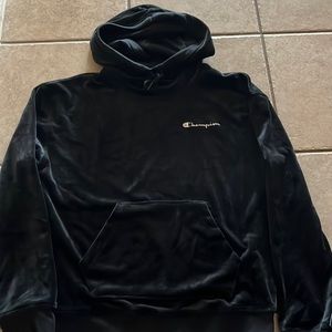 Champion Womens Small velour hoodie brand new